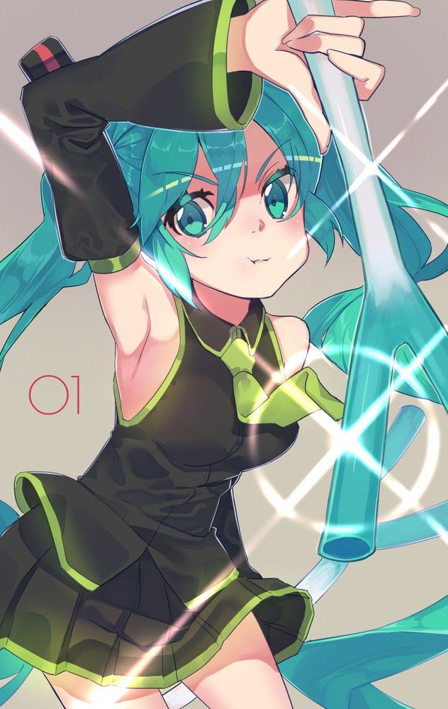 Erotic image of Hatsune Miku's desperately sexy pose! 【Vocaloid】 20