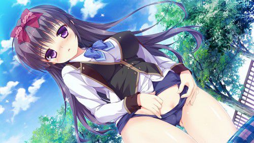 【Secondary erotic】 Here is an erotic image of a girl who is not wearing a skirt, such as pants or 9