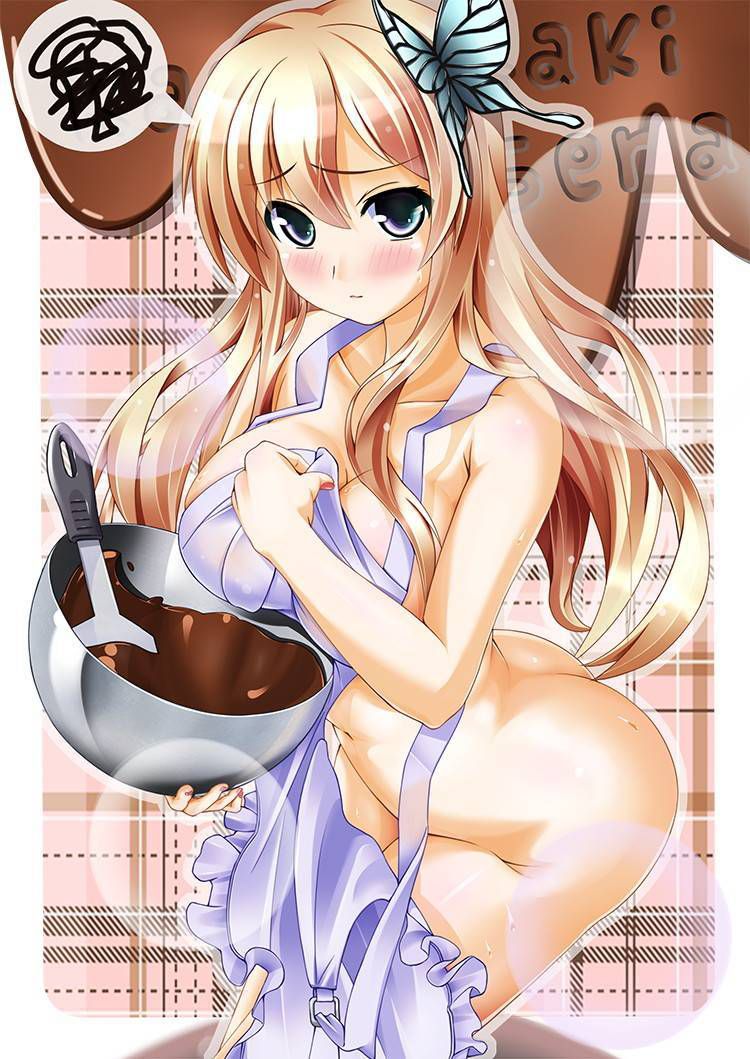 Two-dimensional erotic image of naked apron. 9