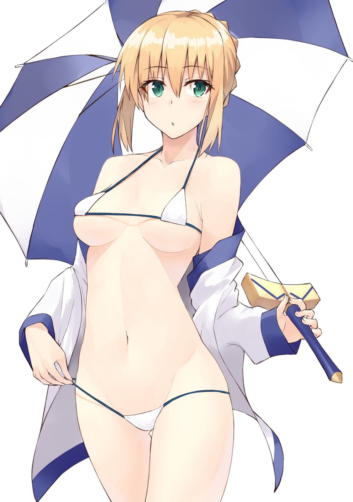 Fate: A do erotic through image that is becoming saber's iki face 19