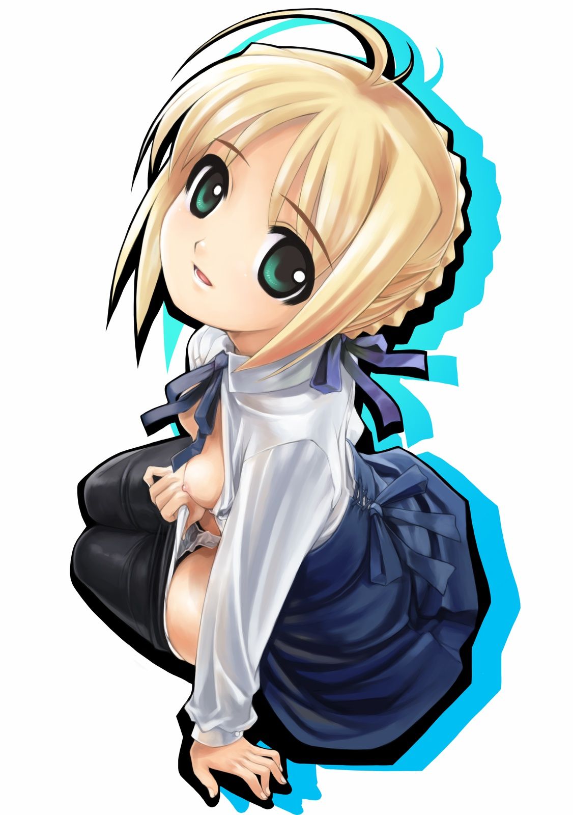 Fate: A do erotic through image that is becoming saber's iki face 2