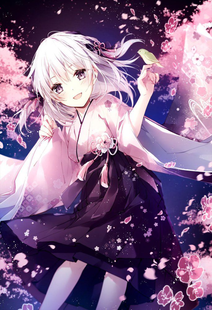 Images of silver hair that can be used as wallpaper on smartphones 5