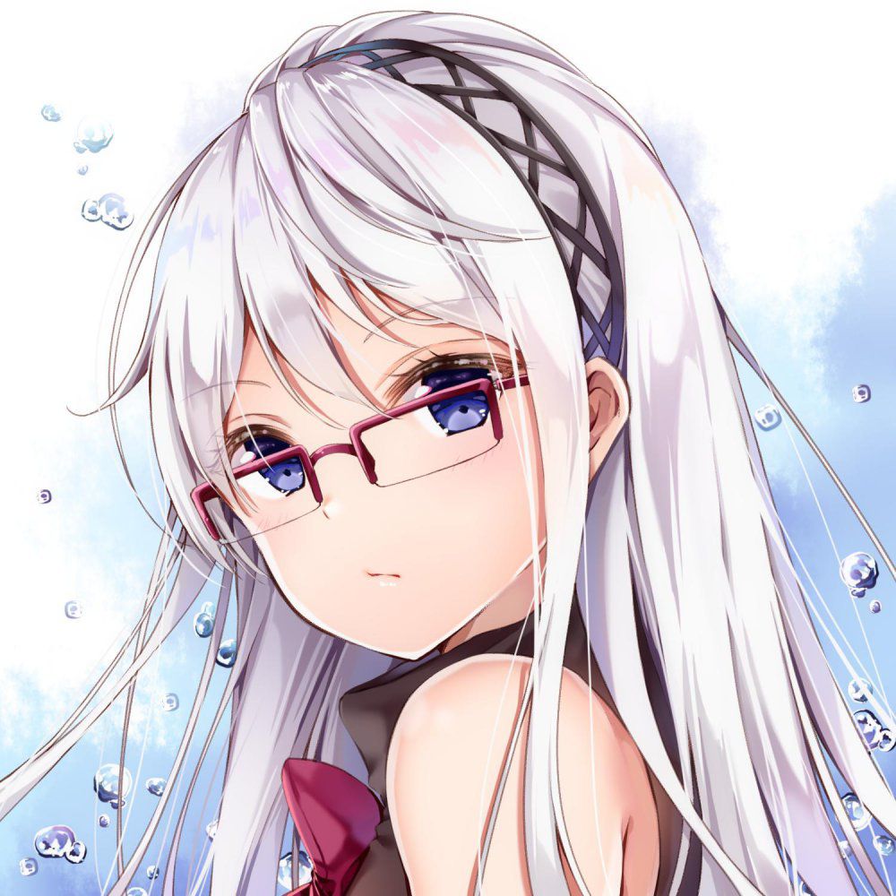 Images of silver hair that can be used as wallpaper on smartphones 9
