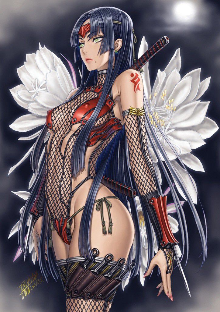 Secondary erotic erotic image summary of female ninja Kunoichi wearing a lewd costume 30