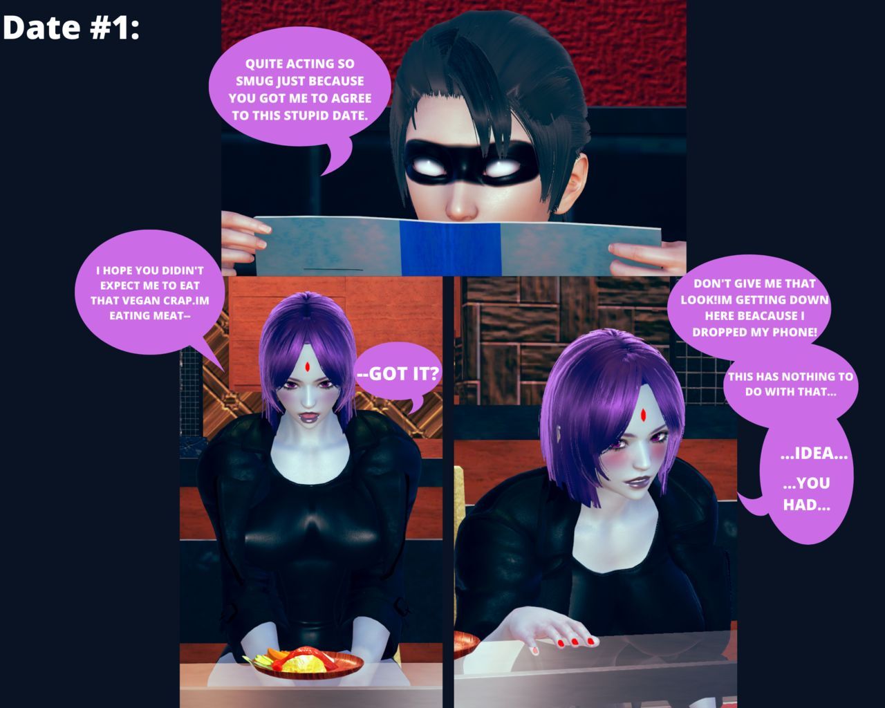 Raven and Robin ( FUN ON DATES) #PARODY 1