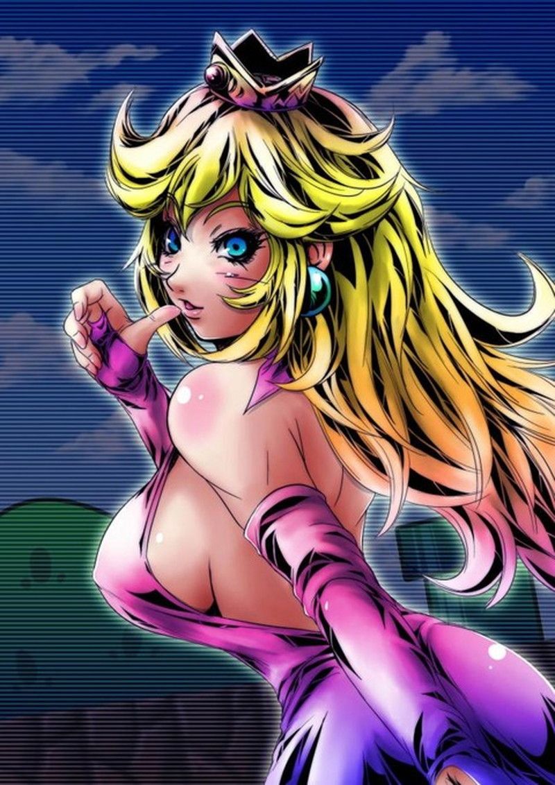 【Super Mario】Princess Peach's Free Secondary Erotic Images 29