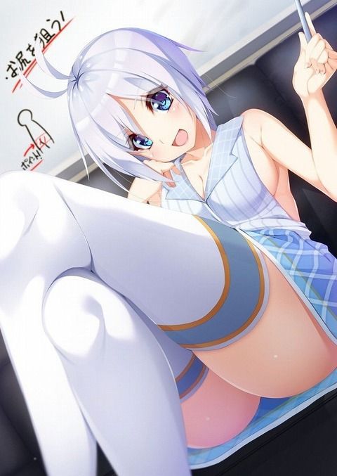 [Erotic anime summary] VTuber Den brain girl Shiro's erotic image collection is here [50 sheets] 42
