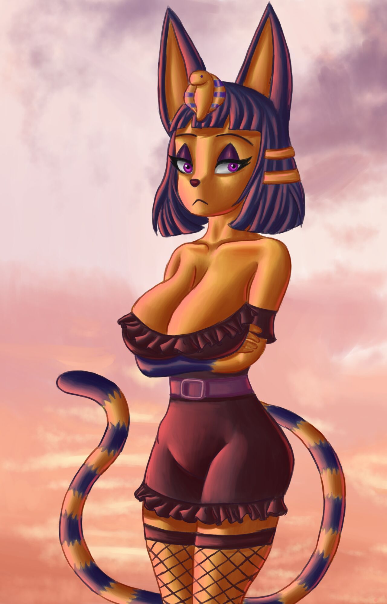 (Animal Crossing) Gothic Ankha fanarts 2