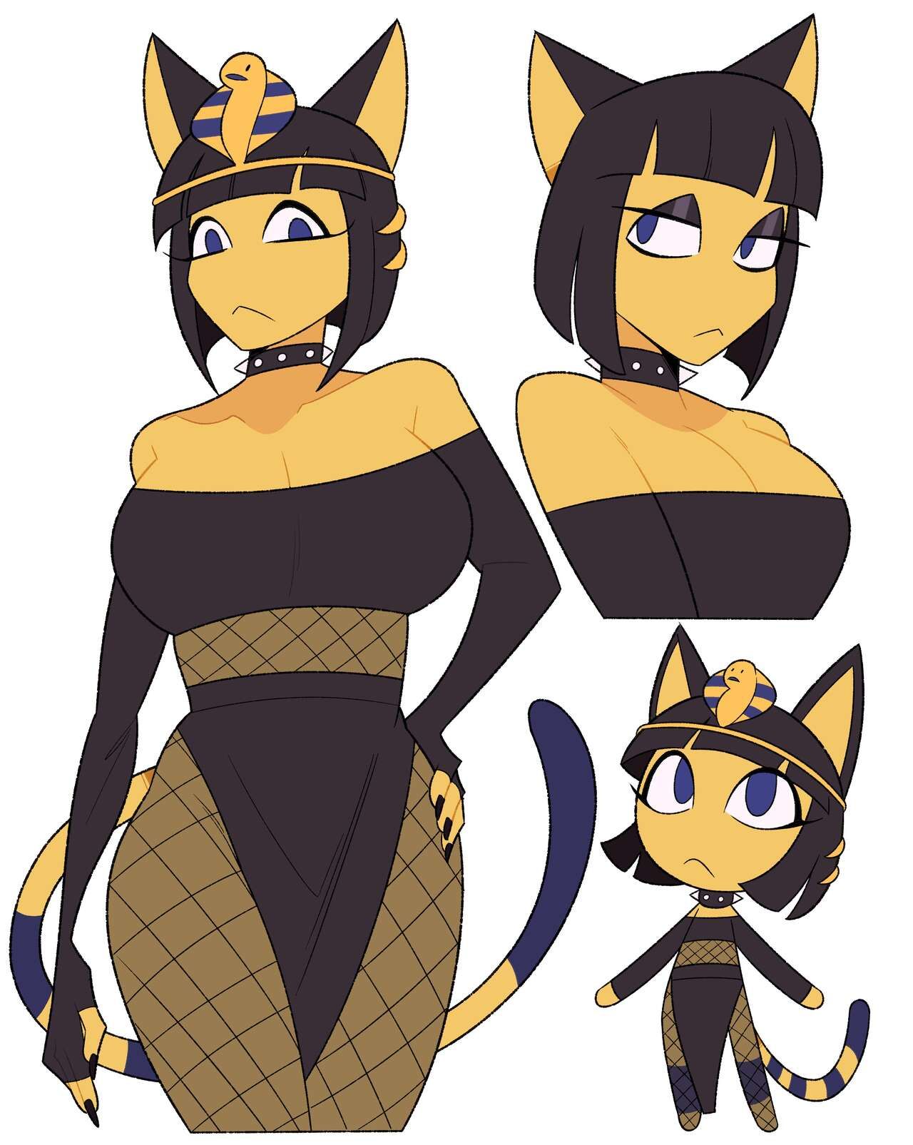 (Animal Crossing) Gothic Ankha fanarts 28