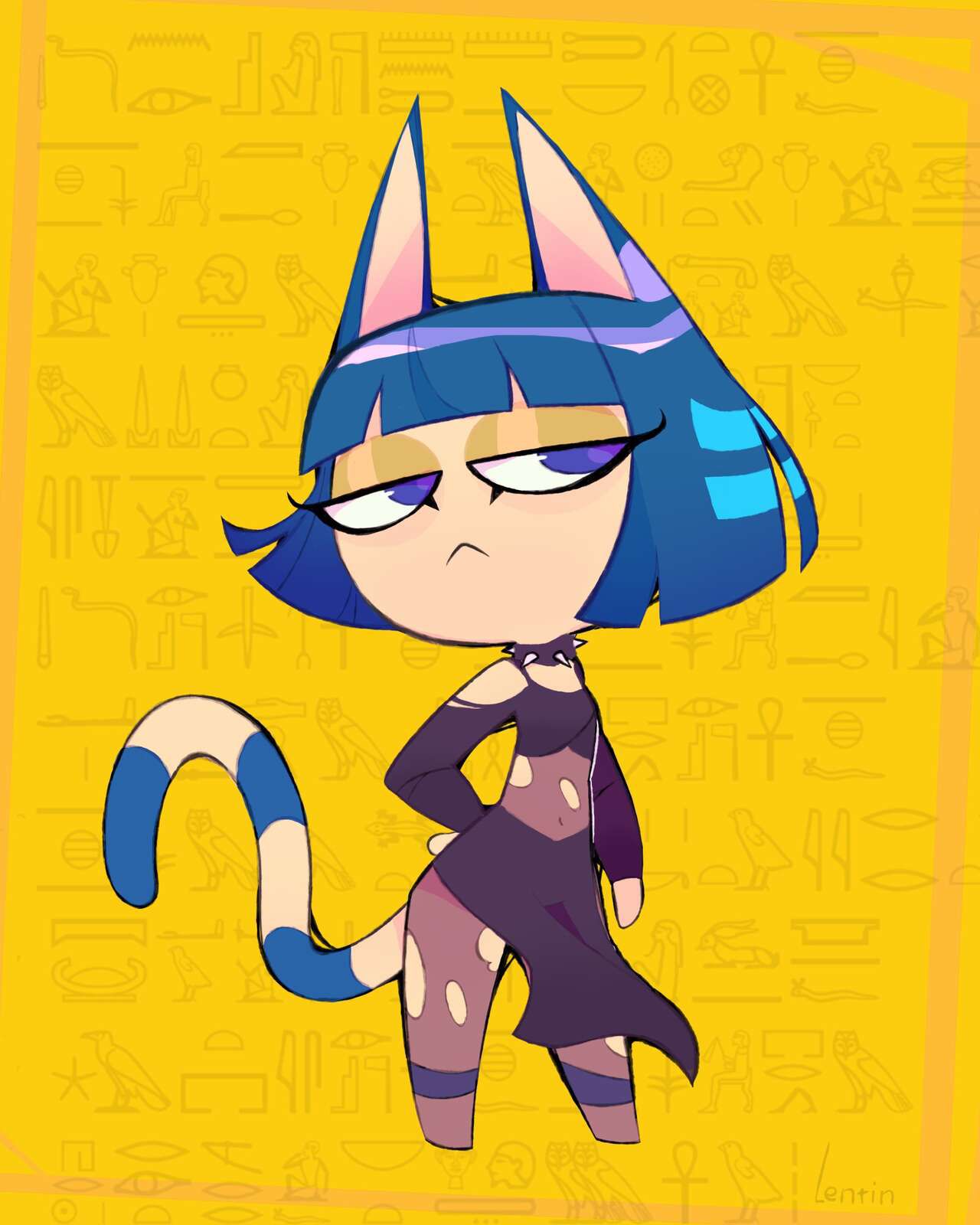 (Animal Crossing) Gothic Ankha fanarts 32