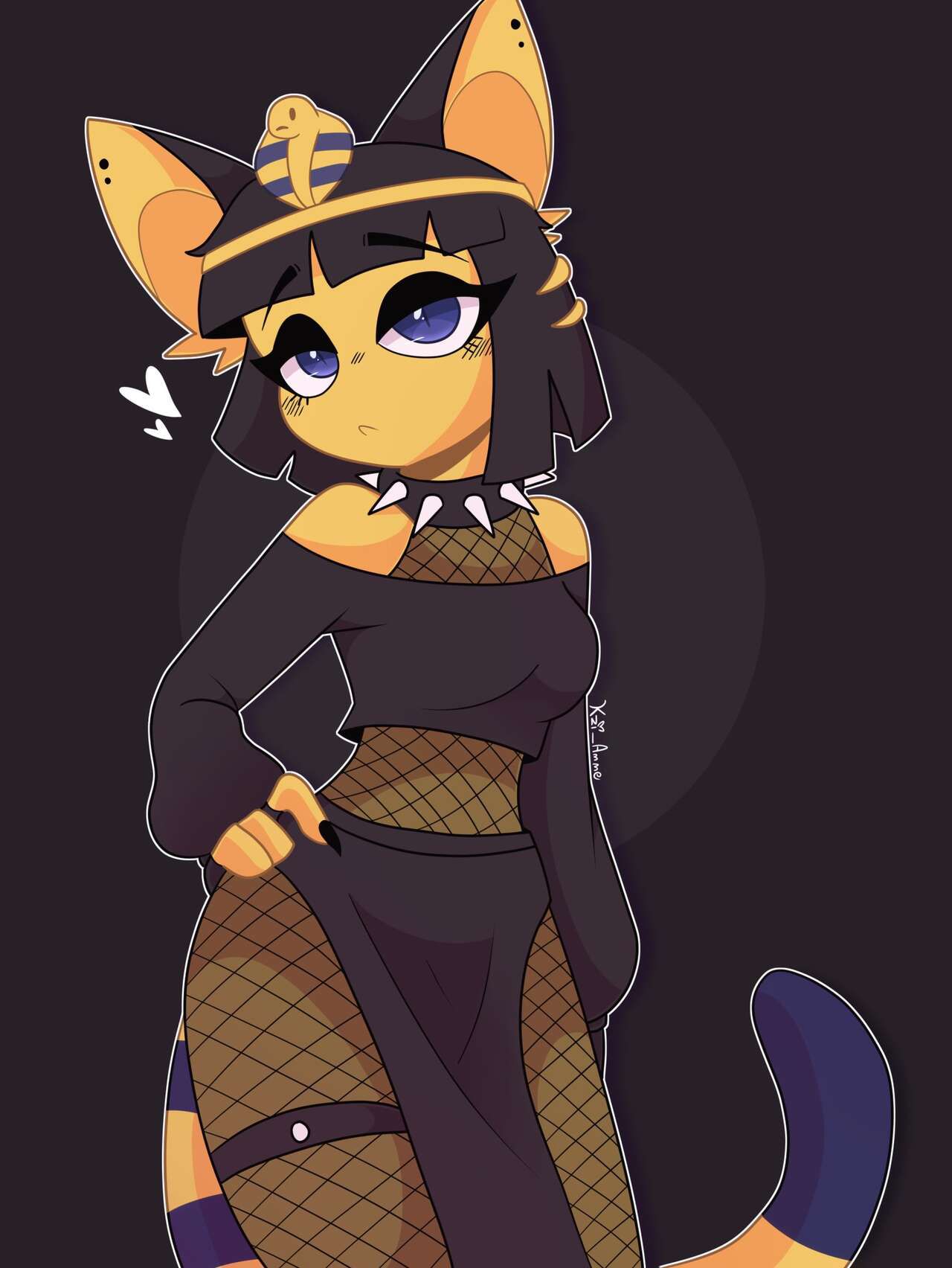 (Animal Crossing) Gothic Ankha fanarts 44