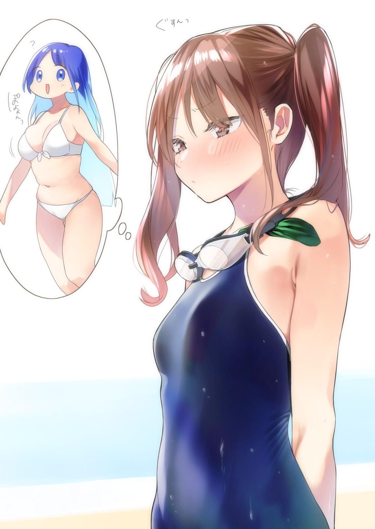 Dark blue school swimsuit and cute loli combination moe image ♪ (22) 19