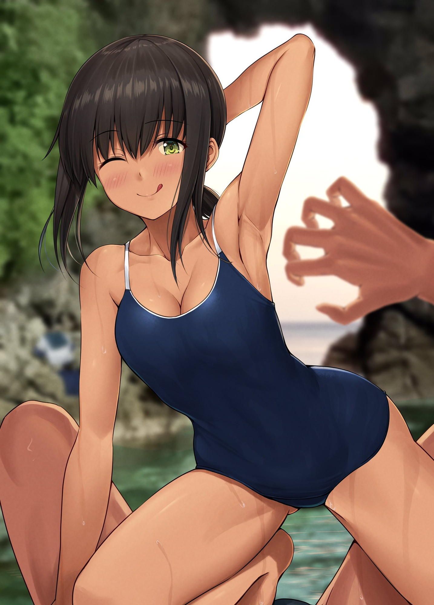 Dark blue school swimsuit and cute loli combination moe image ♪ (22) 27