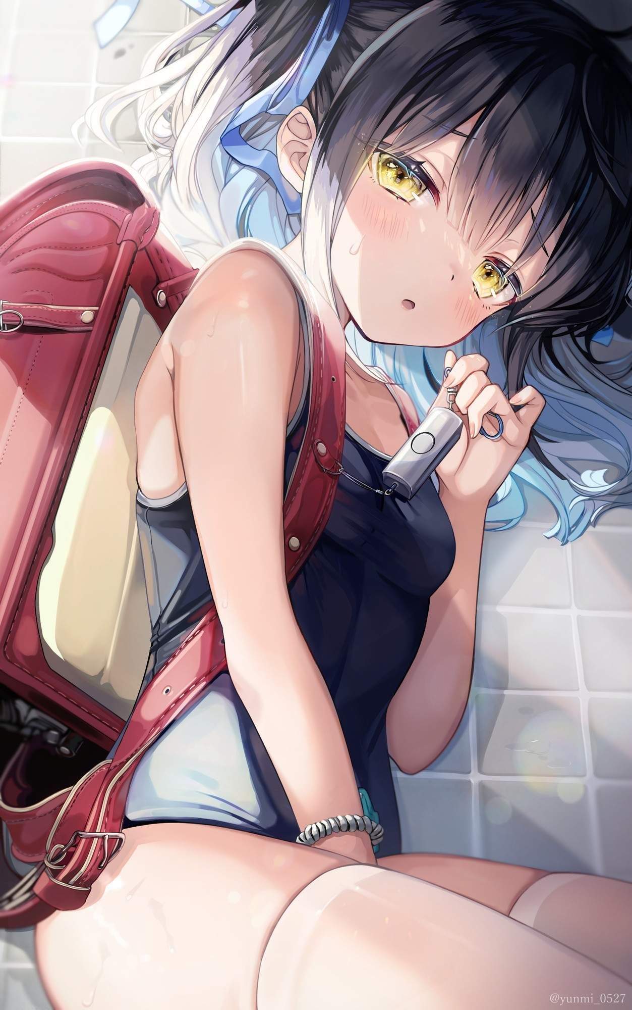 Dark blue school swimsuit and cute loli combination moe image ♪ (22) 3