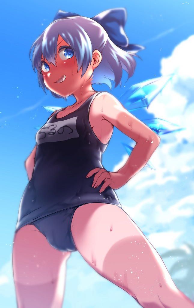 Dark blue school swimsuit and cute loli combination moe image ♪ (22) 35