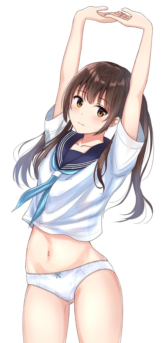 Erotic anime summary Erotic image collection of beautiful girls and beautiful girls with full pants because there is no skirt [50 pieces] 24