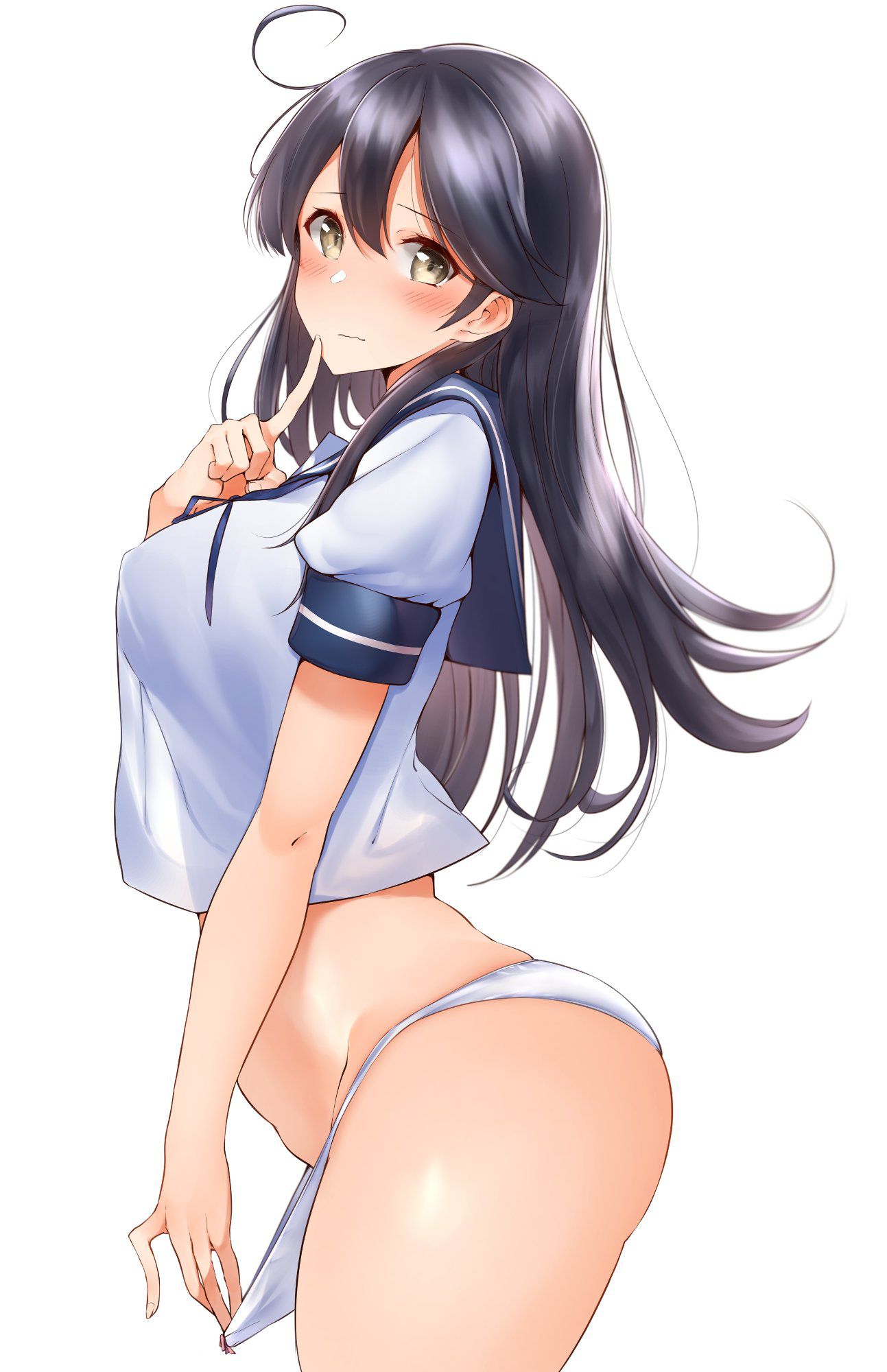 Erotic anime summary Erotic image collection of beautiful girls and beautiful girls with full pants because there is no skirt [50 pieces] 51