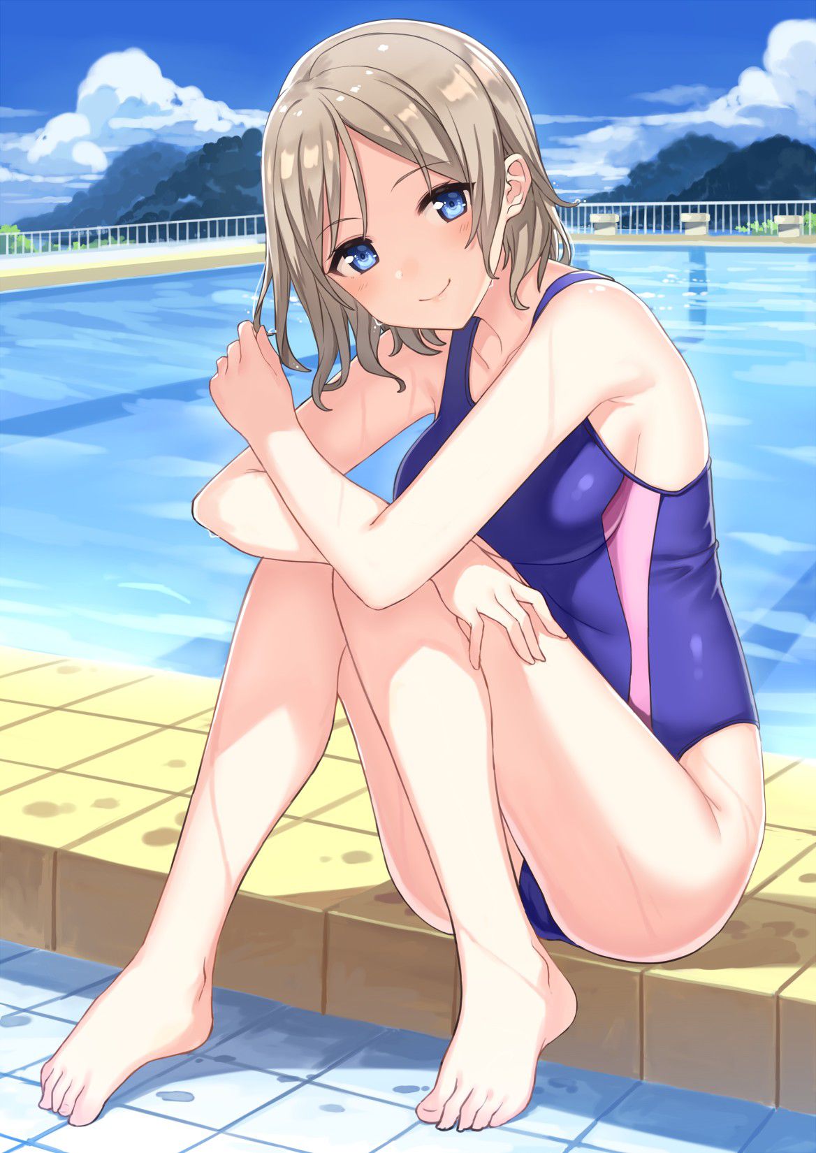 【Secondary erotic】 Erotic image of a girl wearing a very swimsuit with a body line floating out is here 31