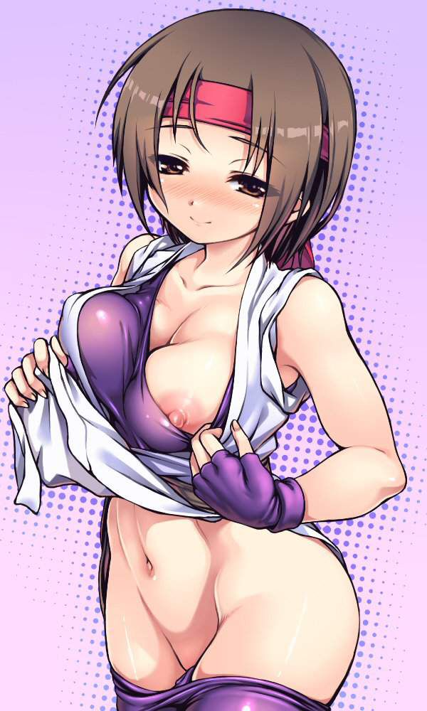 I love the secondary erotic images of The King of Fighters. 13