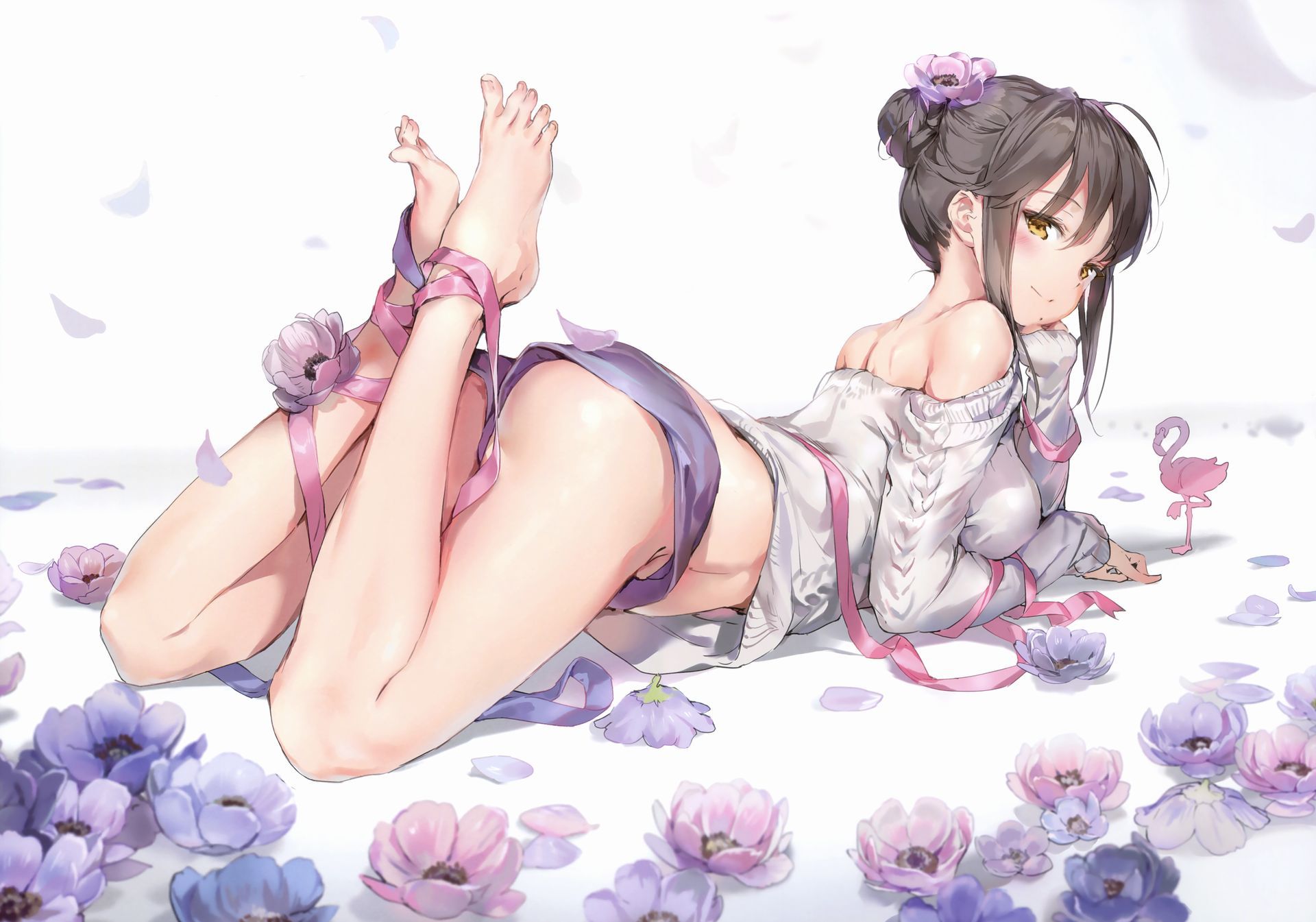 Erotic anime summary Beautiful girls with full doeroy legs in showpan [secondary erotic] 4