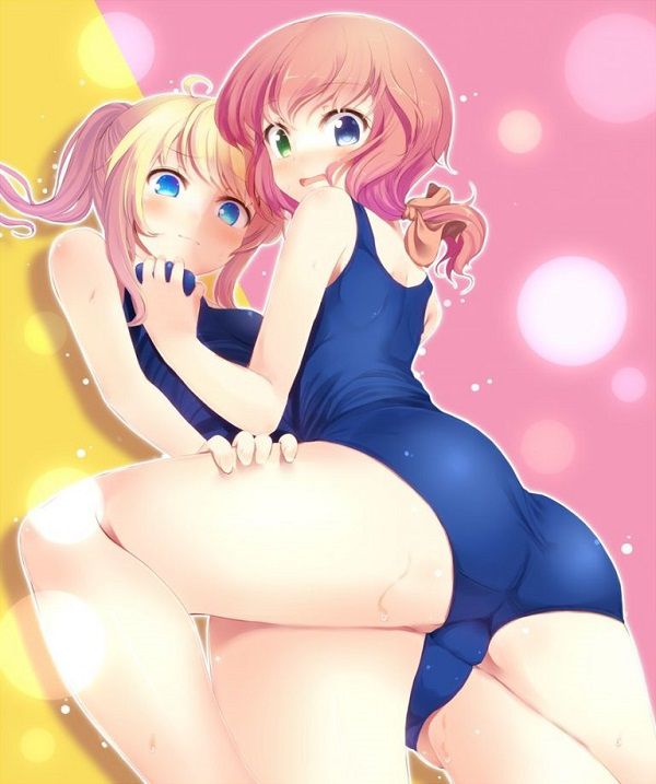 Erotic anime summary Beautiful girls wearing doskebe swimsuit suku water with a full line of the body in Pichi pichi [secondary erotic] 1