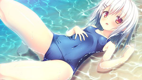 Erotic anime summary Beautiful girls wearing doskebe swimsuit suku water with a full line of the body in Pichi pichi [secondary erotic] 11