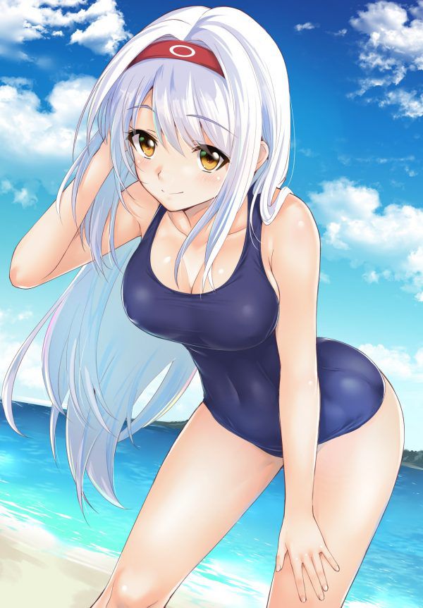 Erotic anime summary Beautiful girls wearing doskebe swimsuit suku water with a full line of the body in Pichi pichi [secondary erotic] 6