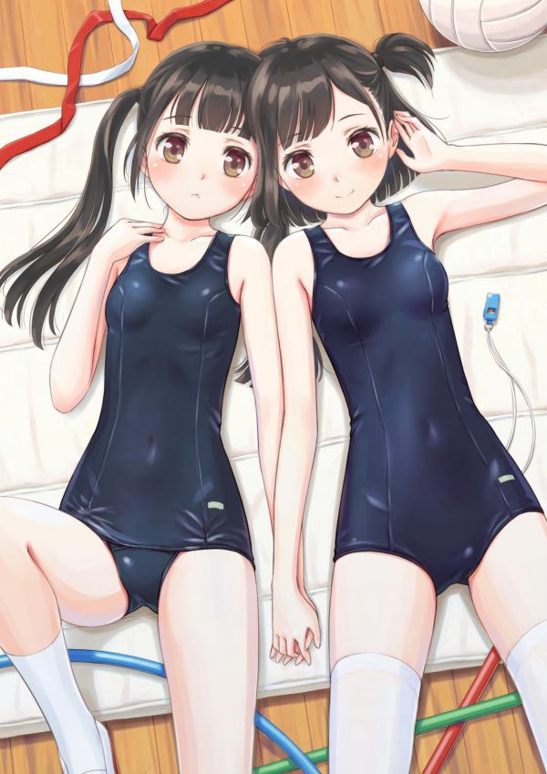 Erotic anime summary Beautiful girls wearing doskebe swimsuit suku water with a full line of the body in Pichi pichi [secondary erotic] 8