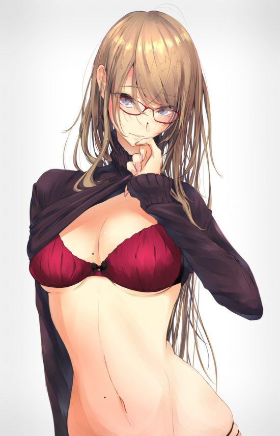 [Secondary erotic] moment erotic image that the glasses daughter shows is here 2