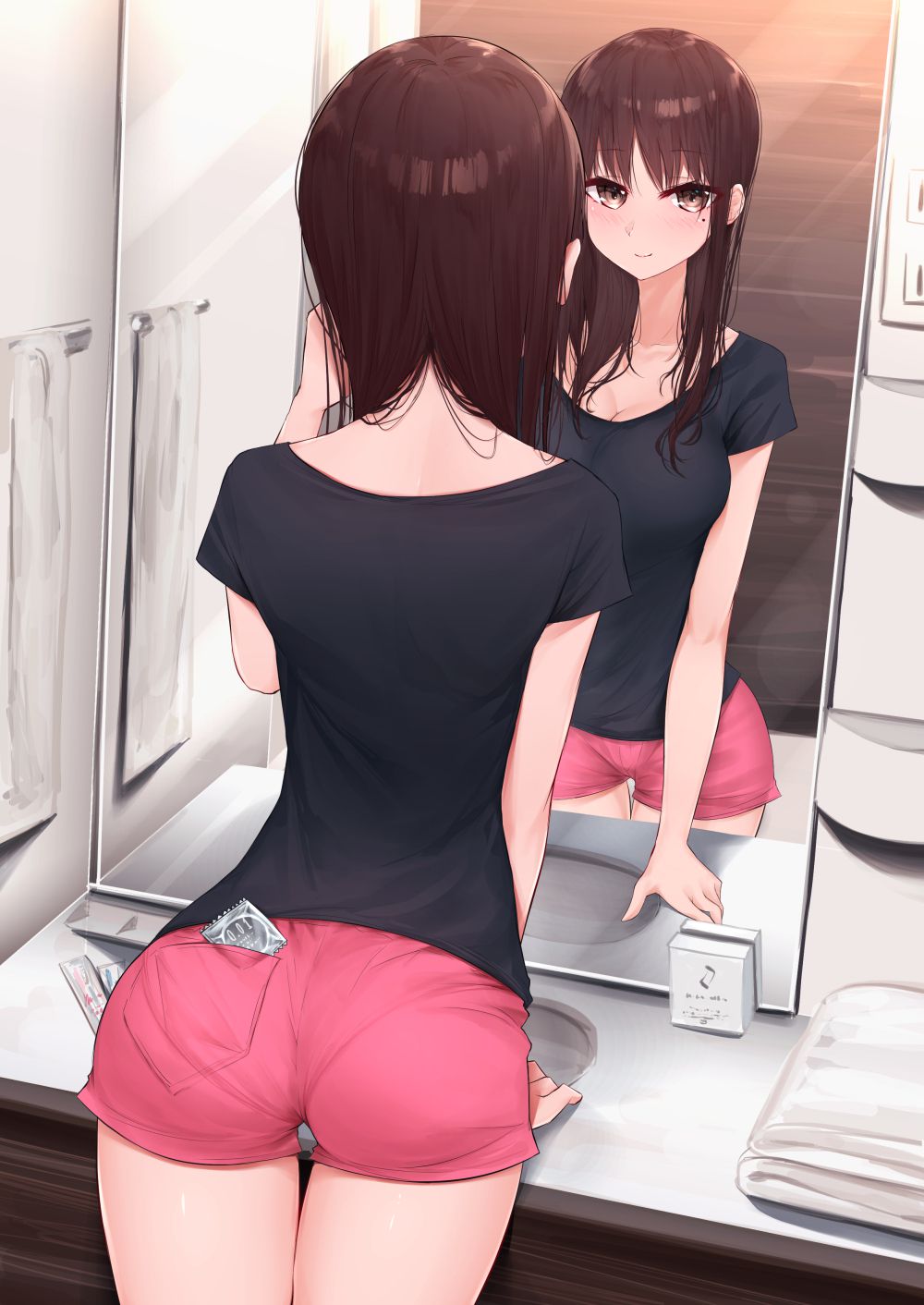 Erotic anime summary beautiful girls who are clearly seeing panty lines [50 pieces] 28