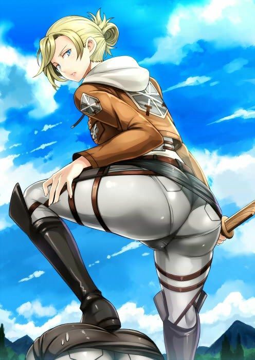 [Attack on Titan] Imagines Ani Leonhart masturbating and immediately pulls out secondary erotic images 5