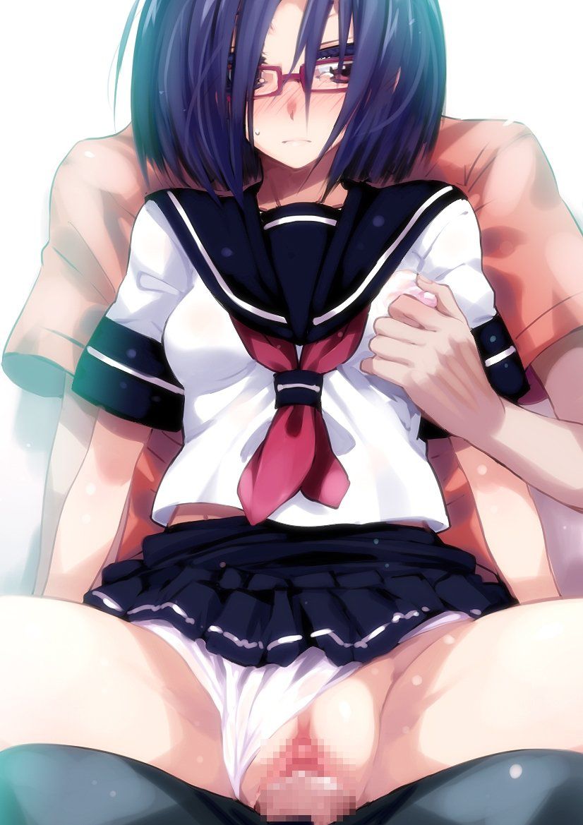 Secondary erotic erotic erotic image of a real lewd glasses girl who looks serious is here 9