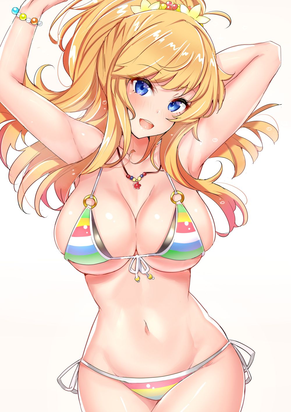 Erotic anime summary erotic images of beautiful girls wearing striped bikinis [50 pieces] 15