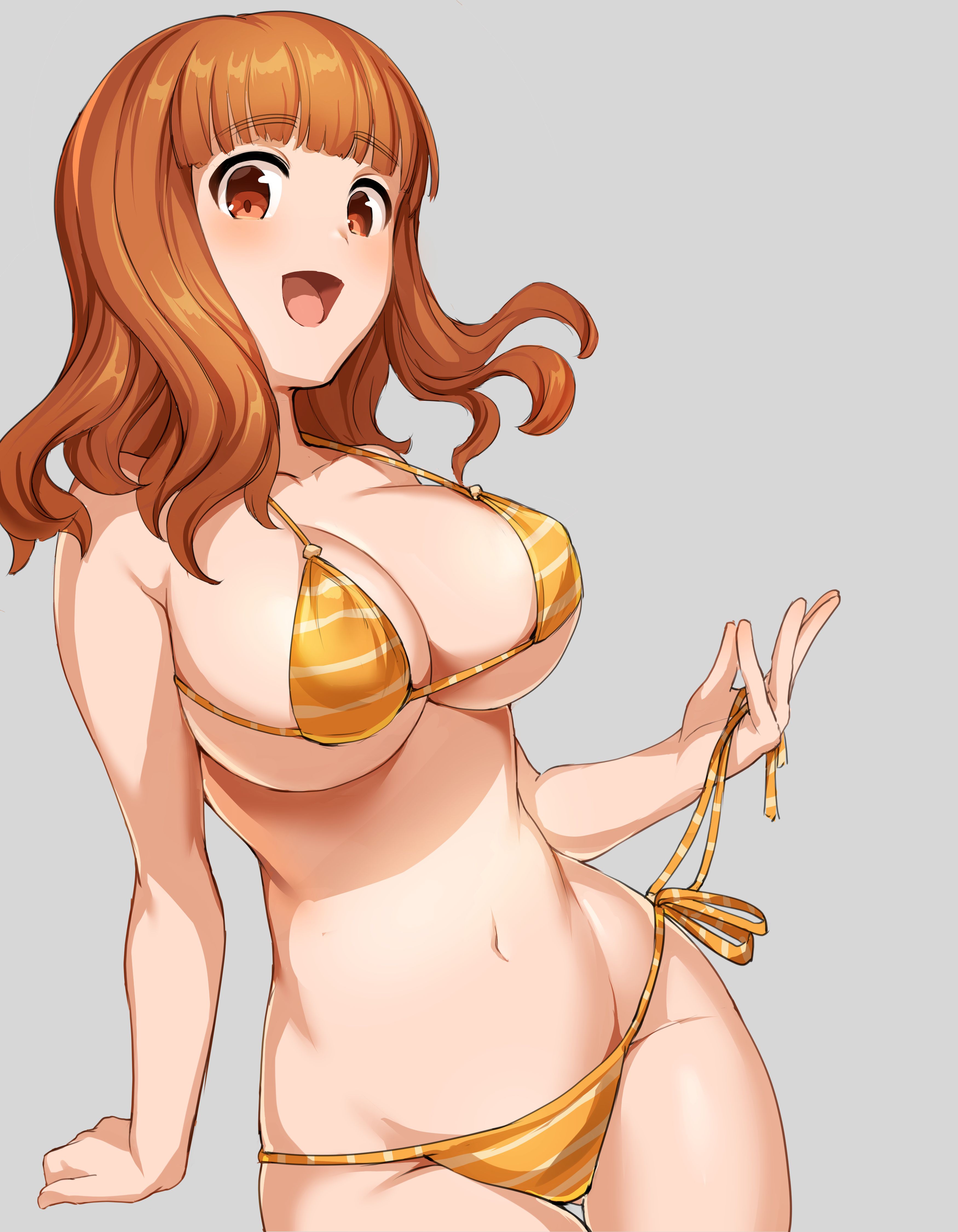 Erotic anime summary erotic images of beautiful girls wearing striped bikinis [50 pieces] 19