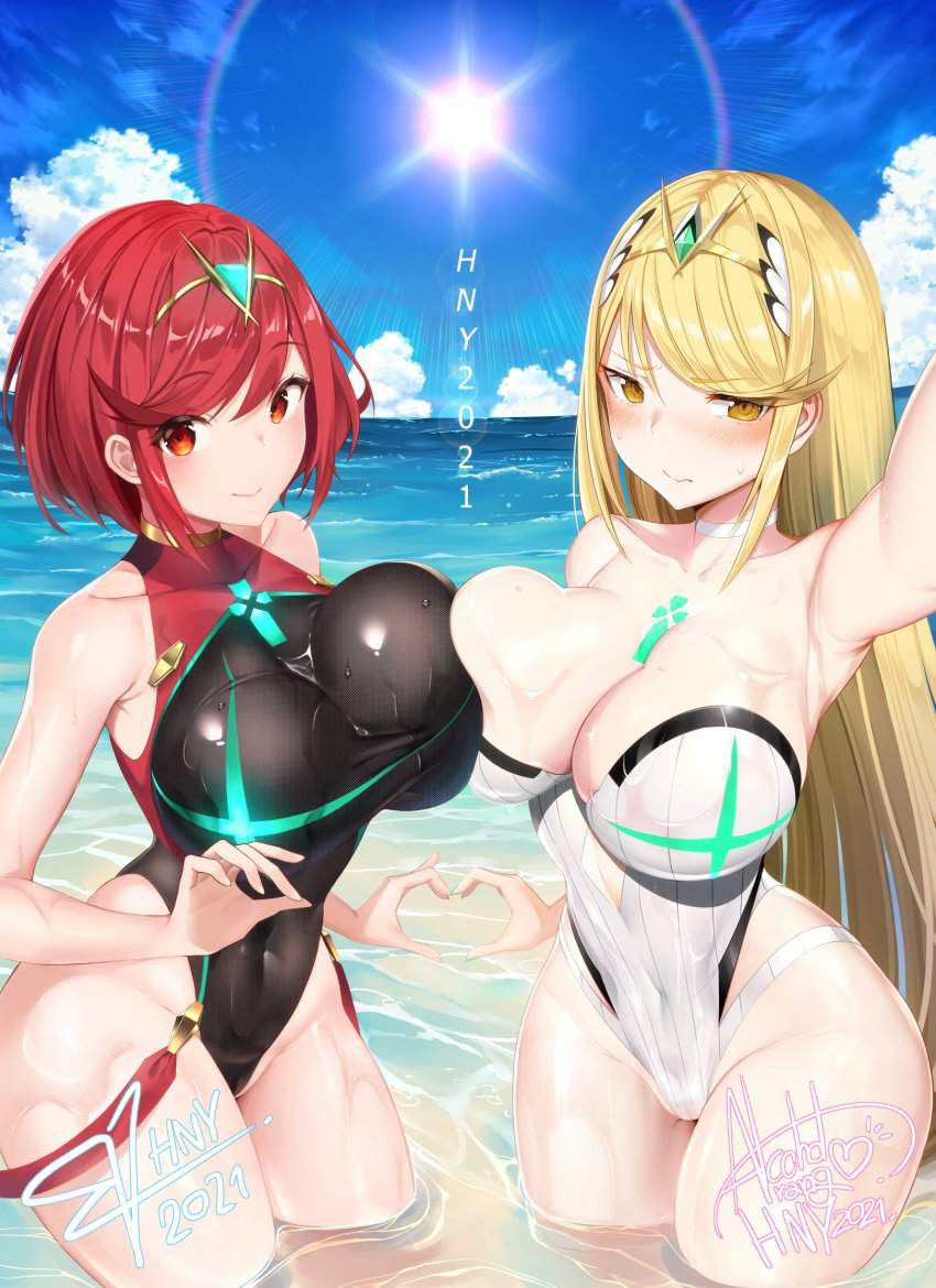 Secondary erotic image of girls taking selfies in swimsuits at sea 32