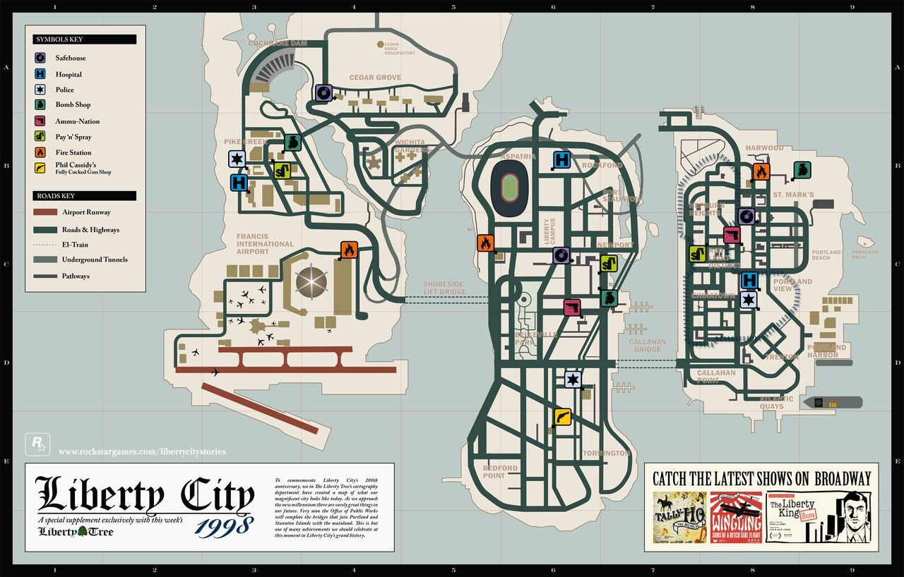 Grand Theft Auto Official Maps 3