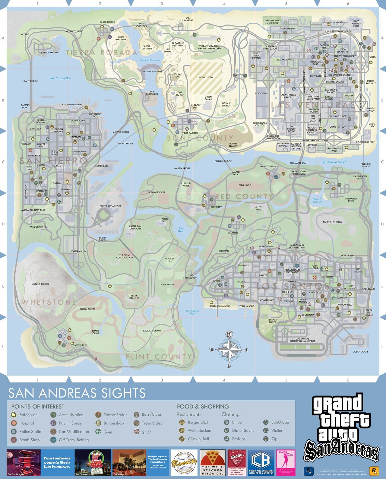 Grand Theft Auto Official Maps 5