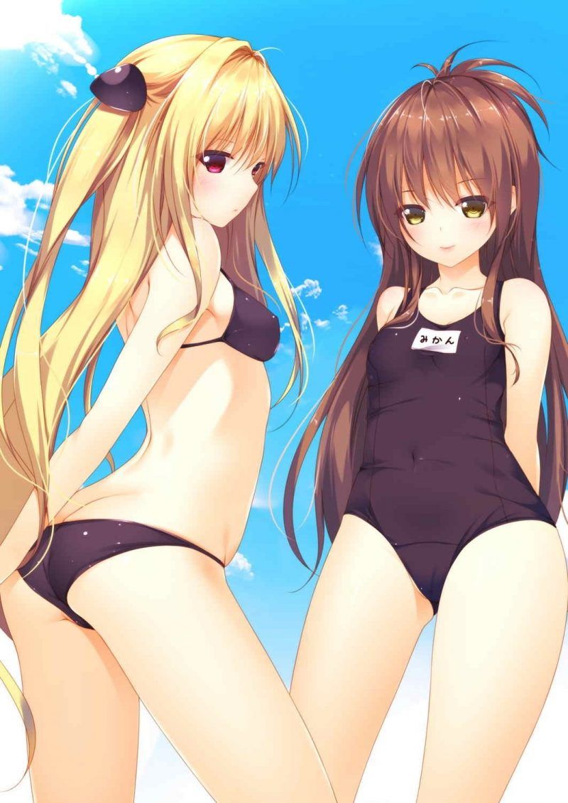 Erotic anime summary Doskebe beautiful girls wearing school swimsuits [secondary erotic] 14