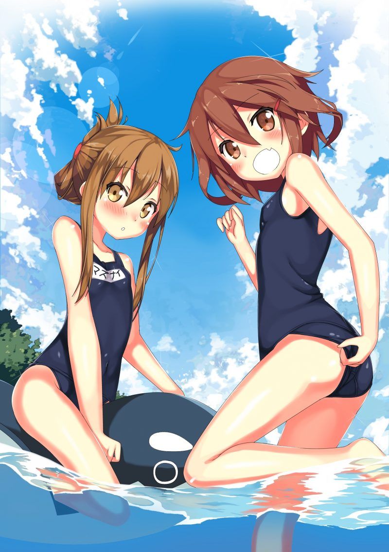 Erotic anime summary Doskebe beautiful girls wearing school swimsuits [secondary erotic] 15