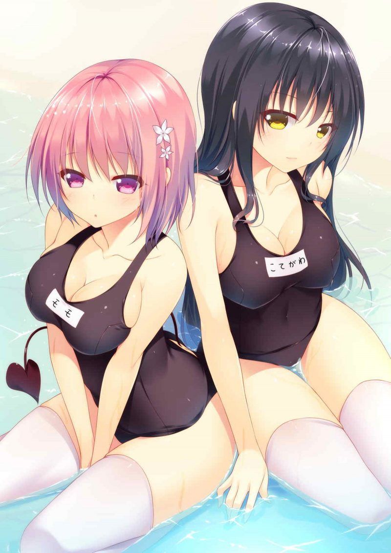 Erotic anime summary Doskebe beautiful girls wearing school swimsuits [secondary erotic] 27