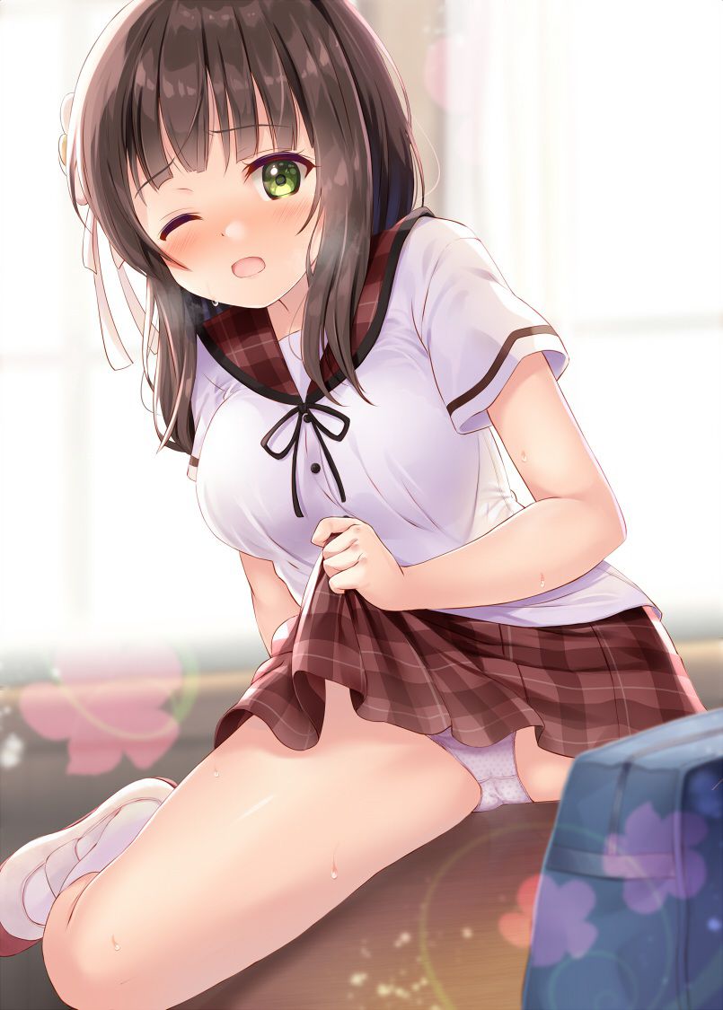 [Kaku Ona Lori Girl] Secondary erotic image of a secondary loli girl indulging in angular masturbation that she can't stand pressing her crotch against the desk 16