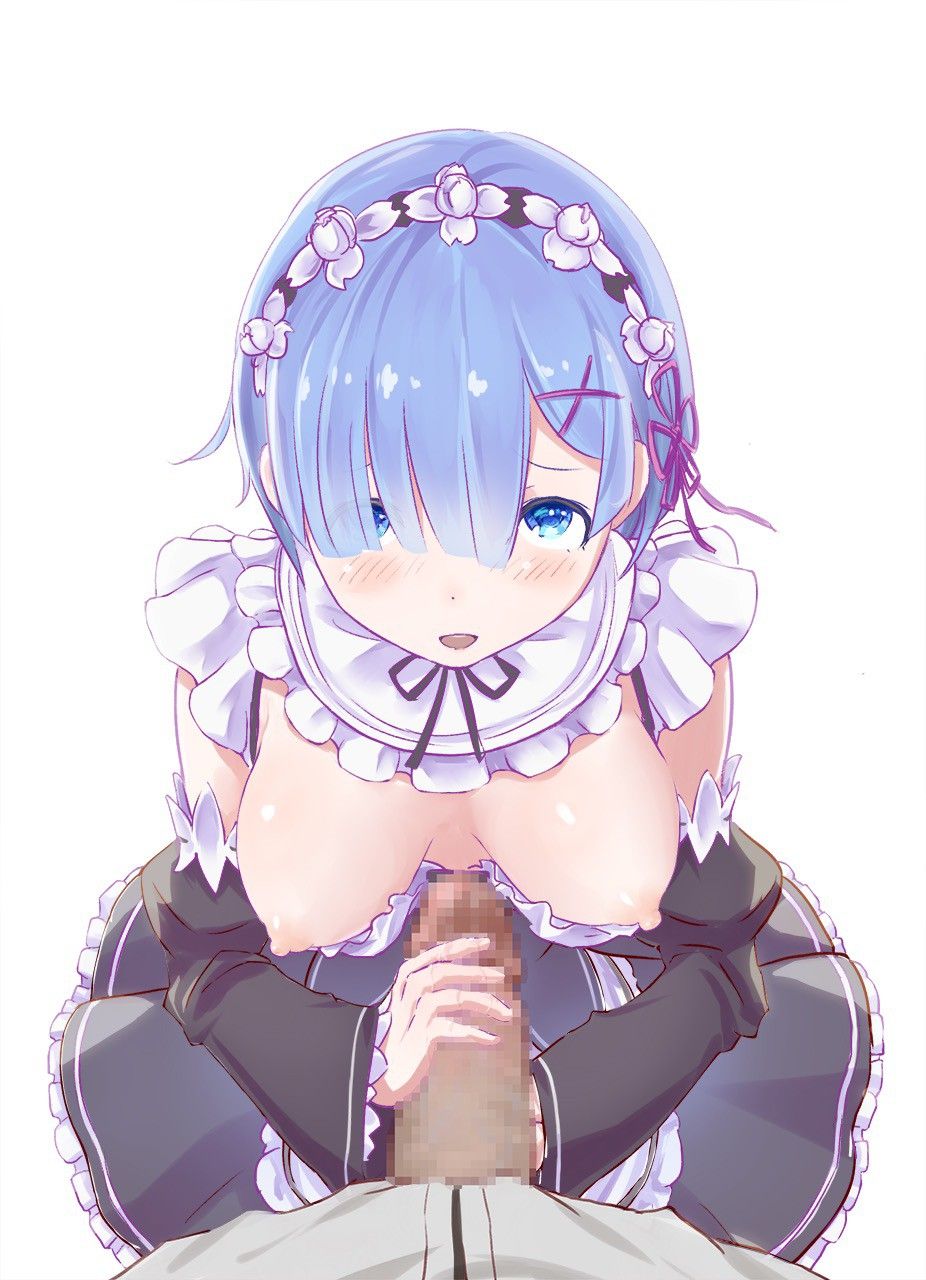 [Re: Life in a different world starting from zero] Erotic missing image that becomes Rem's Iki face 33