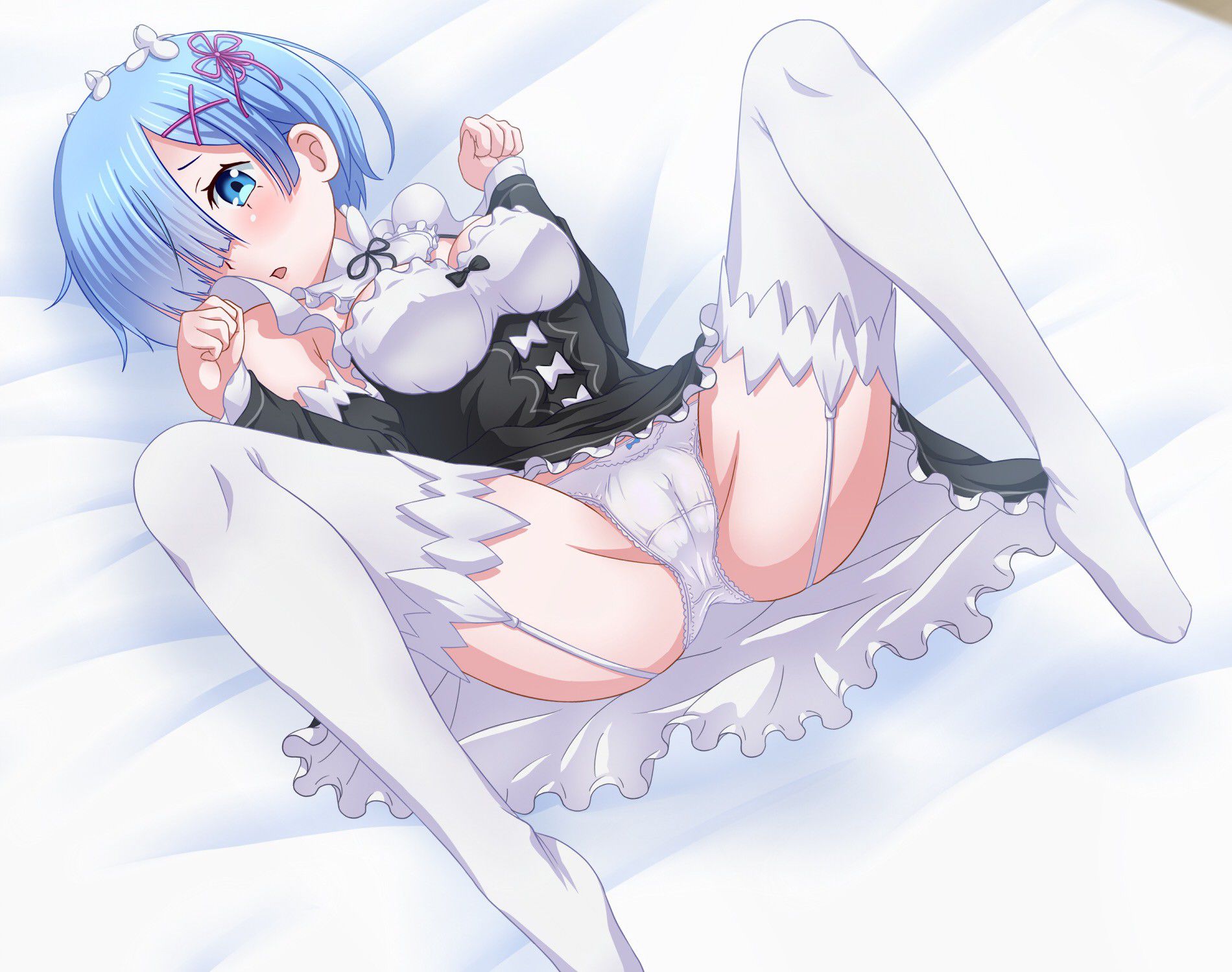 [Re: Life in a different world starting from zero] Erotic missing image that becomes Rem's Iki face 39