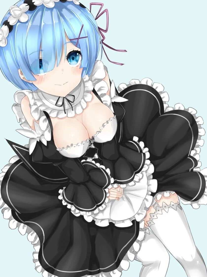 [Re: Life in a different world starting from zero] Erotic missing image that becomes Rem's Iki face 4