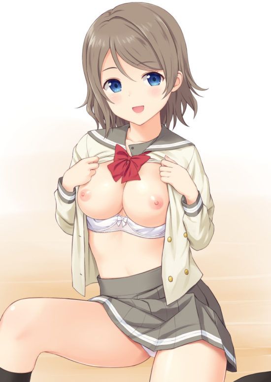 【Secondary erotic】 Here is an erotic image without hail of a girl in a uniform who wants to have sex while wearing it 16