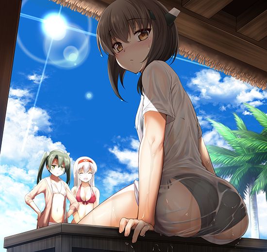 [Secondary erotic] ship this ERO image ♪ Echiechi ERO fleet daughter is here [60 pieces] 17