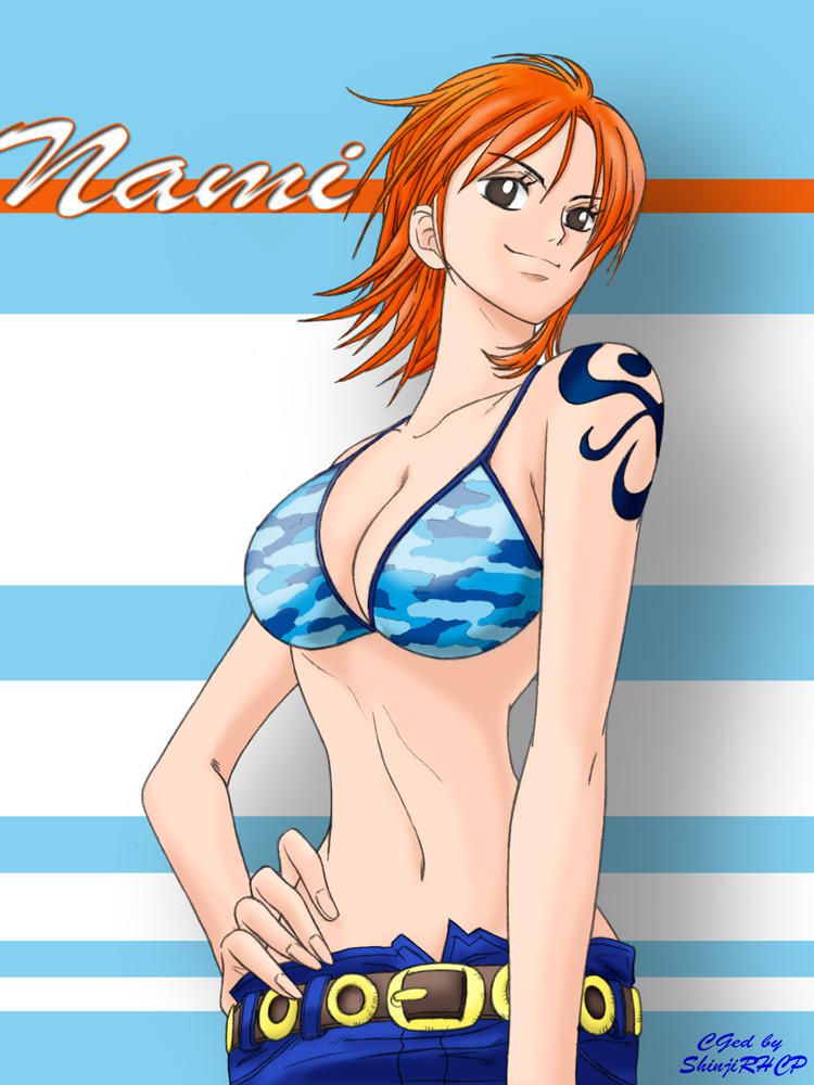 One piece: Secondary erotic image that immediately pulls out imagining Nami masturbating 11