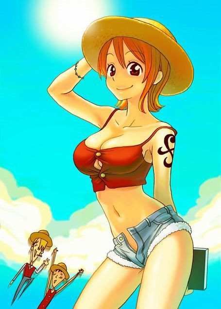 One piece: Secondary erotic image that immediately pulls out imagining Nami masturbating 22