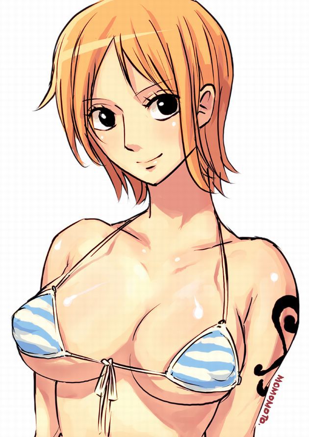 One piece: Secondary erotic image that immediately pulls out imagining Nami masturbating 24