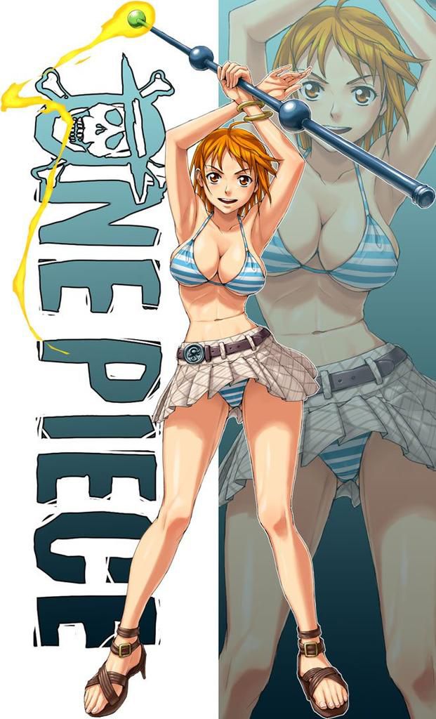 One piece: Secondary erotic image that immediately pulls out imagining Nami masturbating 26